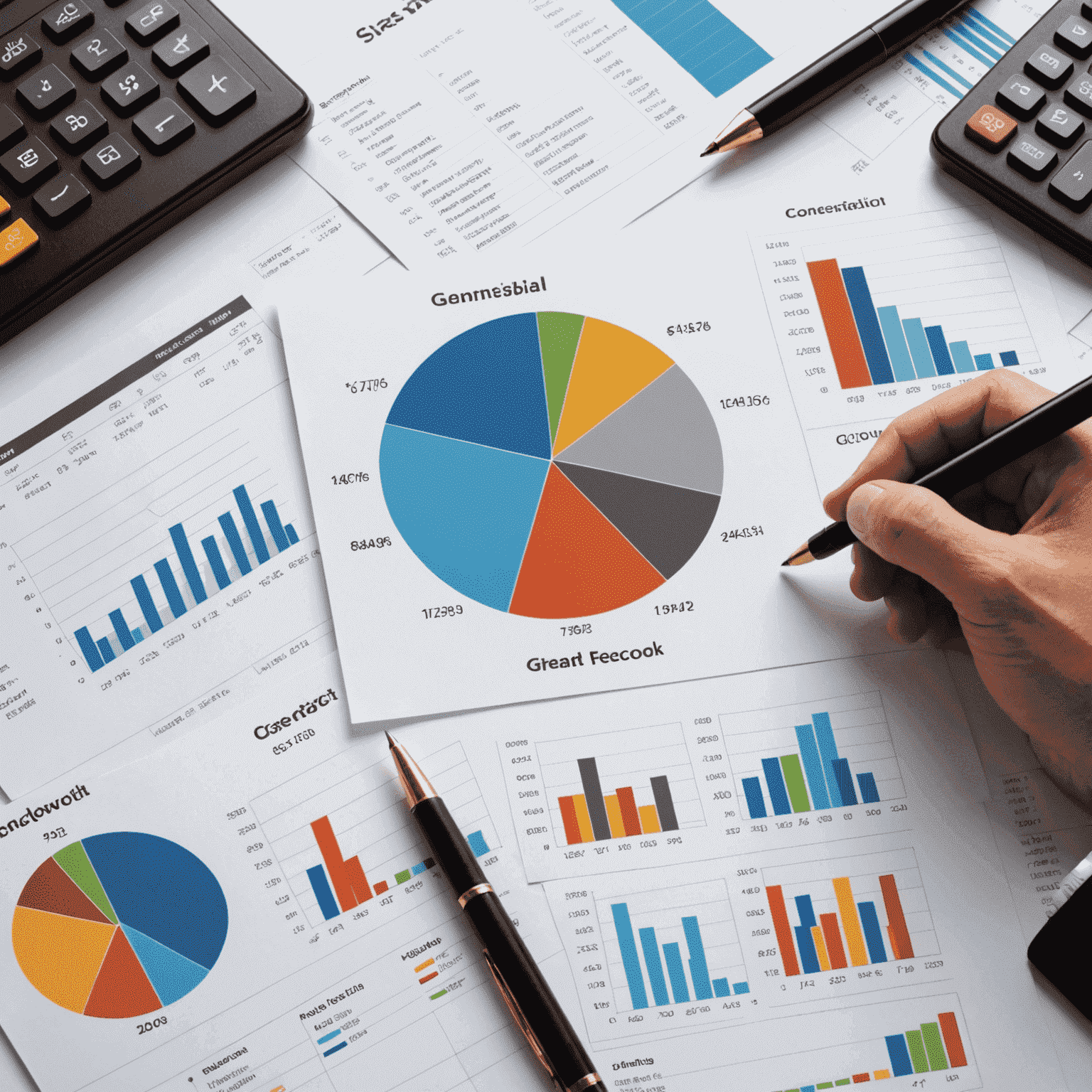 A professional image showing graphs, charts, and financial data. It represents an analysis of the current economic situation both domestically and globally.